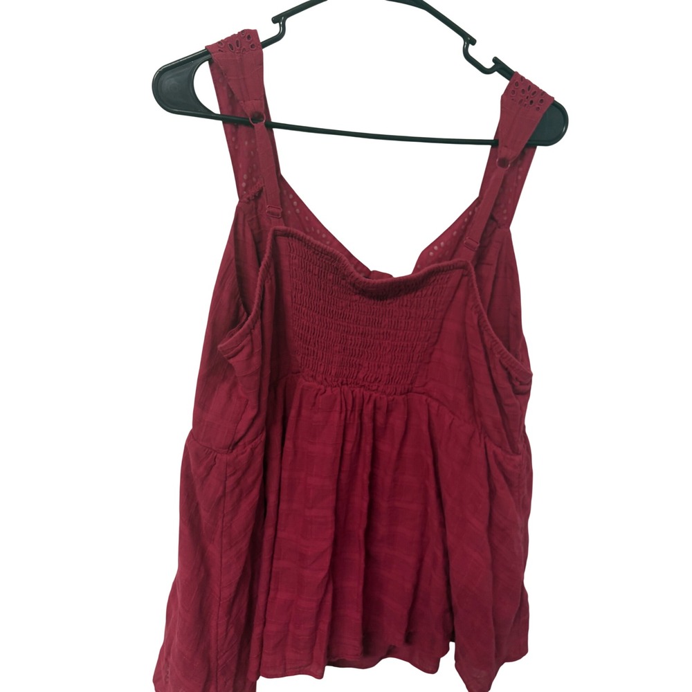 Boho Cottage Romantic Eyelet Lace Embroidered Crochet Babydoll Top Fall Layering